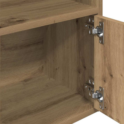 vidaXL Bücherregal Artisan-Eiche 31x24x127 cm Holzwerkstoff