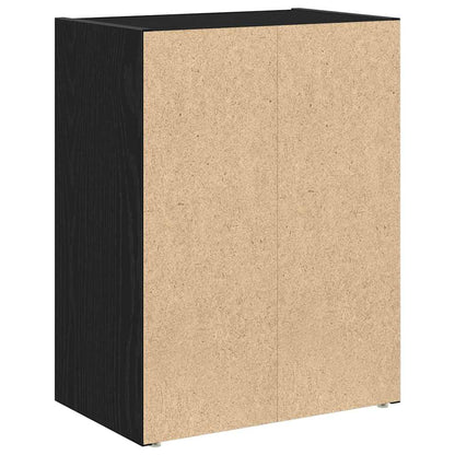 vidaXL Bücherregal Schwarz Eichen-Optik 40x24x52 cm Holzwerkstoff