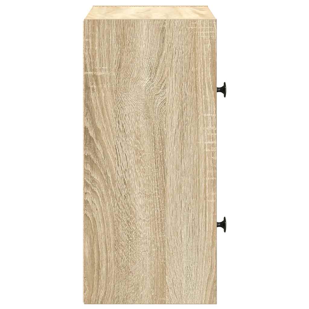 vidaXL Bücherregal Sonoma-Eiche 40x24x52 cm Holzwerkstoff