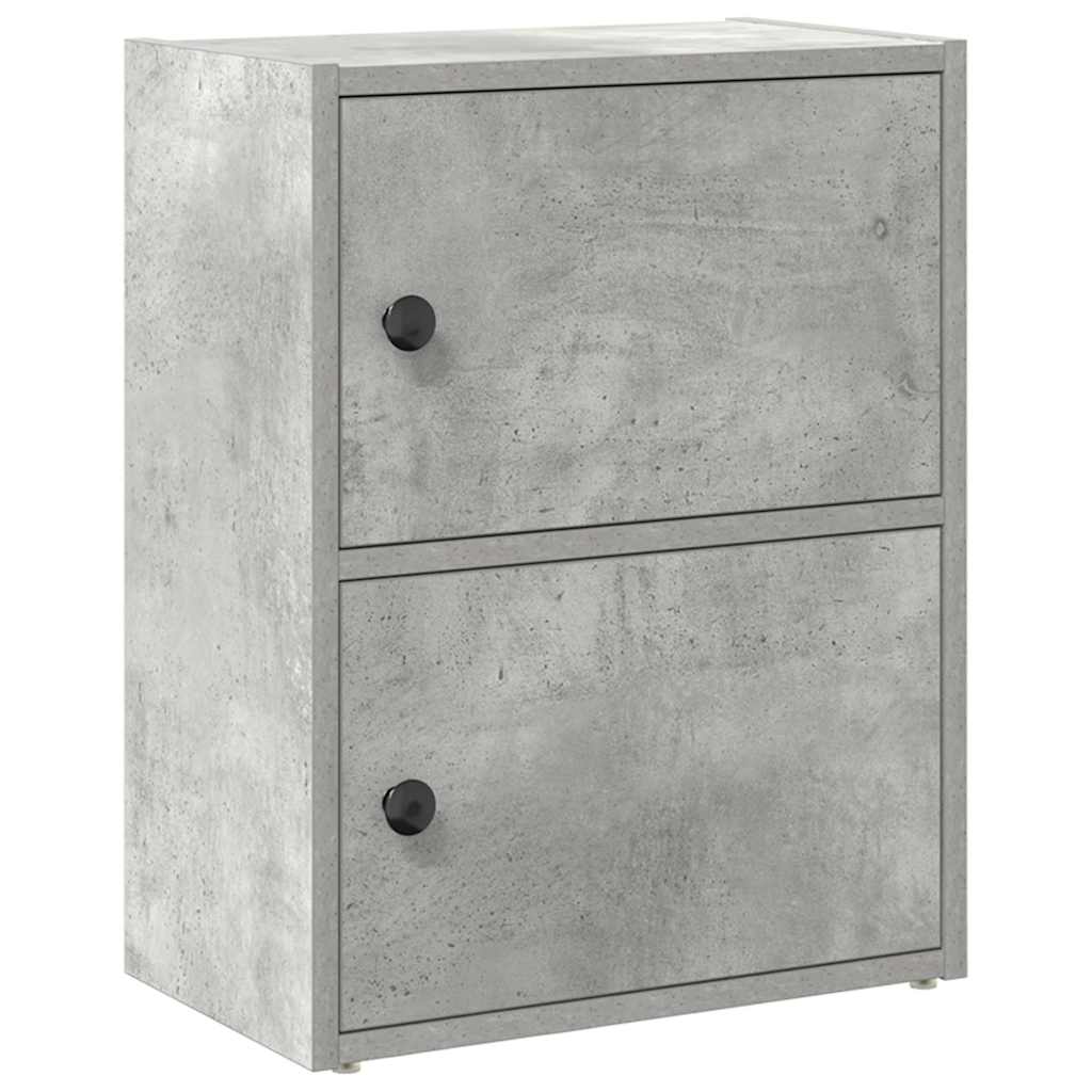 vidaXL Étagère à livres gris béton 40x24x52 cm Aggloméré