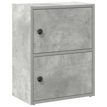 vidaXL Étagère à livres gris béton 40x24x52 cm Aggloméré