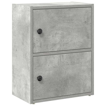 vidaXL Étagère à livres gris béton 40x24x52 cm Aggloméré