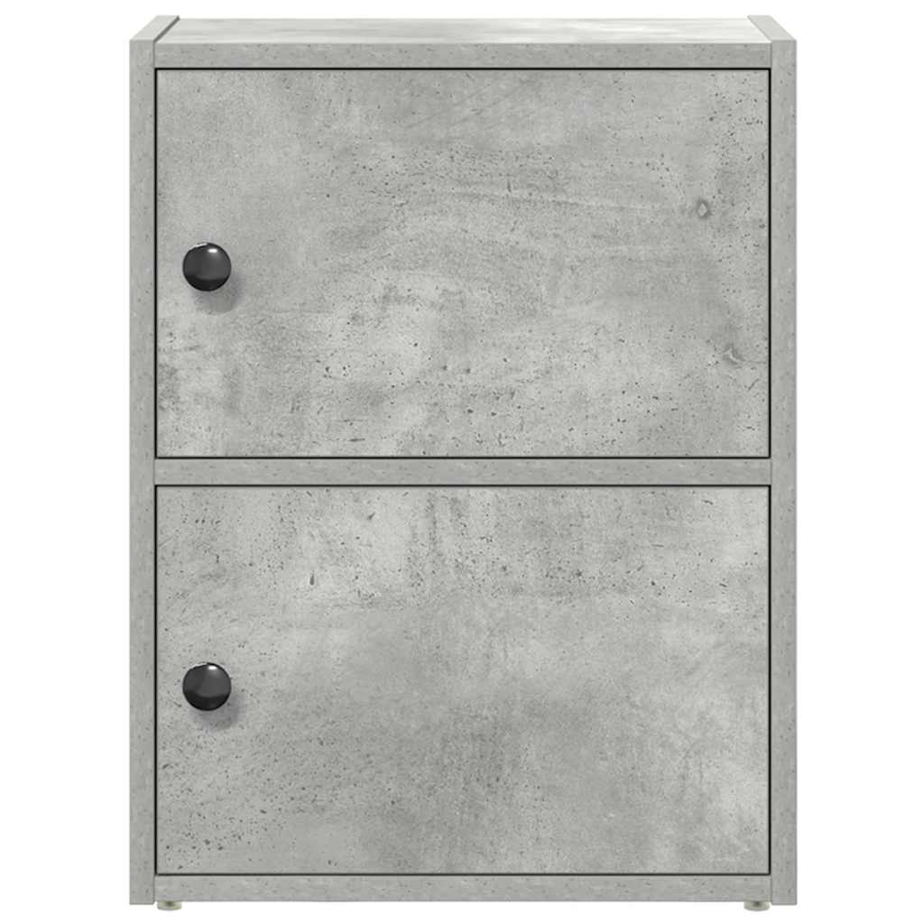 vidaXL Étagère à livres gris béton 40x24x52 cm Aggloméré