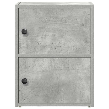 vidaXL Étagère à livres gris béton 40x24x52 cm Aggloméré