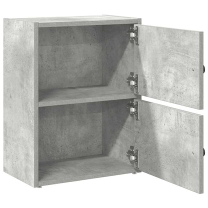 vidaXL Étagère à livres gris béton 40x24x52 cm Aggloméré