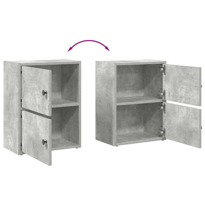 vidaXL Étagère à livres gris béton 40x24x52 cm Aggloméré