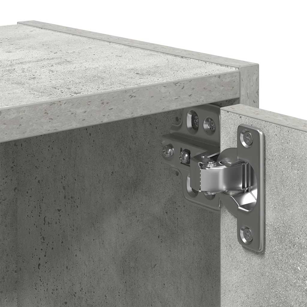 vidaXL Étagère à livres gris béton 40x24x52 cm Aggloméré