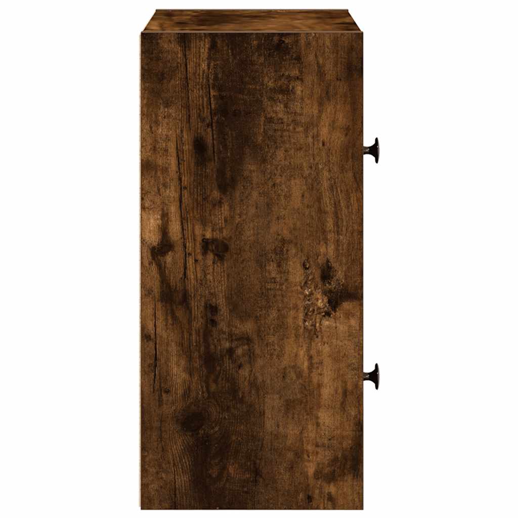 vidaXL Bücherregal Räuchereiche 40x24x52 cm Holzwerkstoff