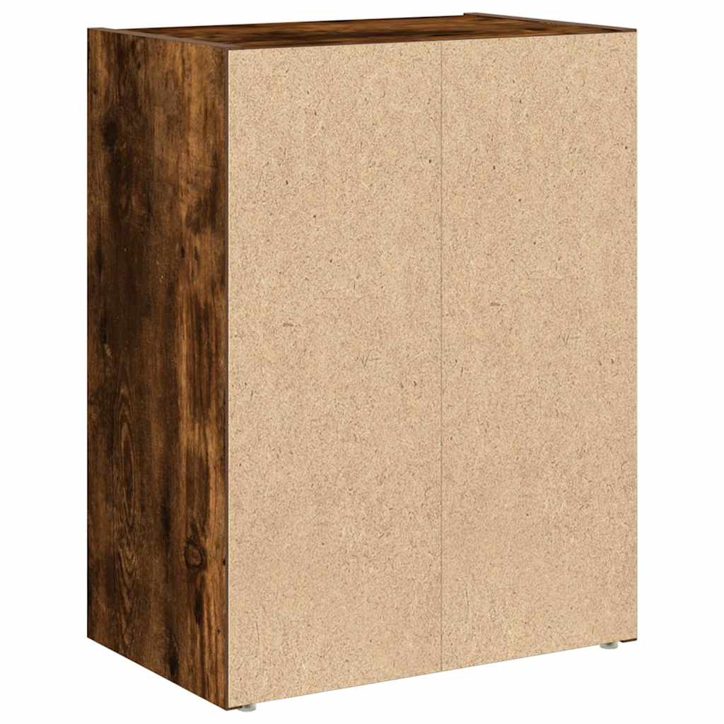 vidaXL Bücherregal Räuchereiche 40x24x52 cm Holzwerkstoff