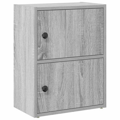 vidaXL Bücherregal Grau Sonoma 40x24x52 cm Holzwerkstoff