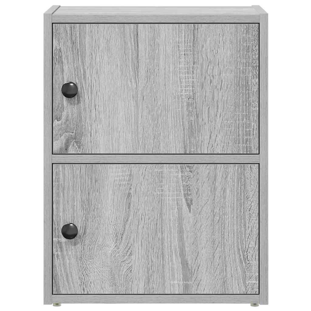 vidaXL Bücherregal Grau Sonoma 40x24x52 cm Holzwerkstoff