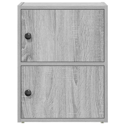 vidaXL Bücherregal Grau Sonoma 40x24x52 cm Holzwerkstoff