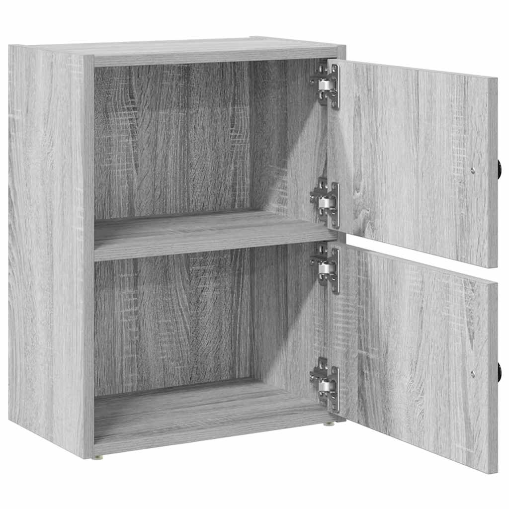 vidaXL Bücherregal Grau Sonoma 40x24x52 cm Holzwerkstoff