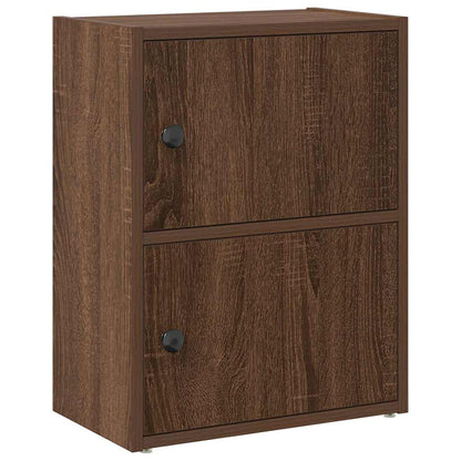 vidaXL Bücherregal Braun Eichen-Optik 40x24x52 cm Holzwerkstoff