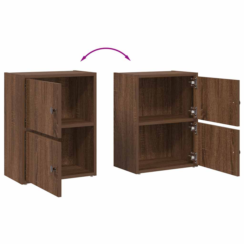 vidaXL Bücherregal Braun Eichen-Optik 40x24x52 cm Holzwerkstoff