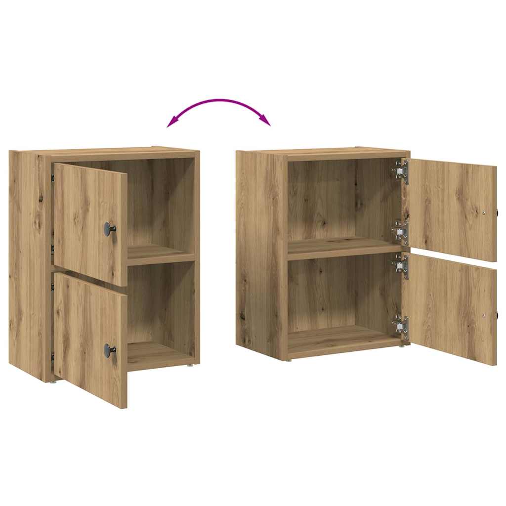 vidaXL Bücherregal Artisan-Eiche 40x24x52 cm Holzwerkstoff