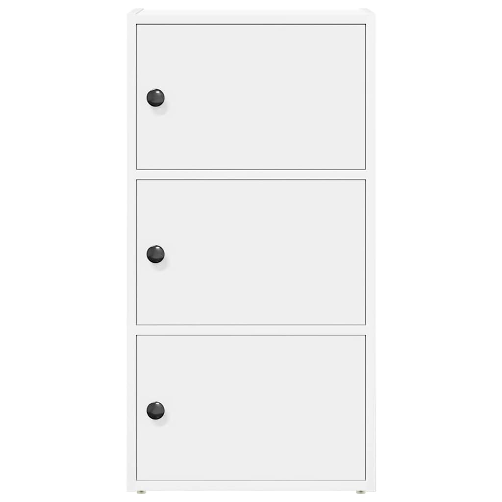 vidaXL Bibliothèque blanche 40x24x77 cm Bois d'ingénierie