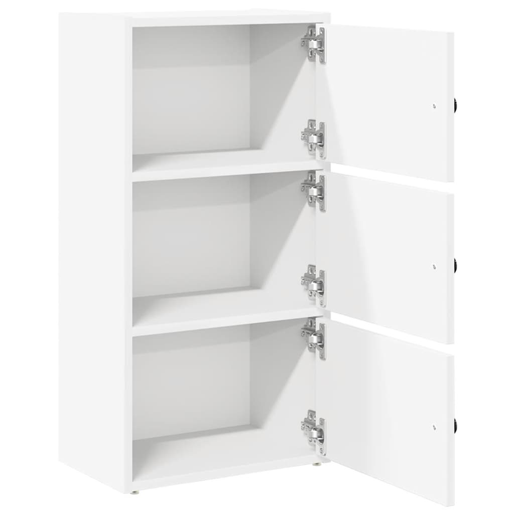 vidaXL Bibliothèque blanche 40x24x77 cm Bois d'ingénierie