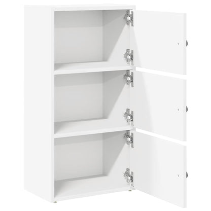 vidaXL Bibliothèque blanche 40x24x77 cm Bois d'ingénierie