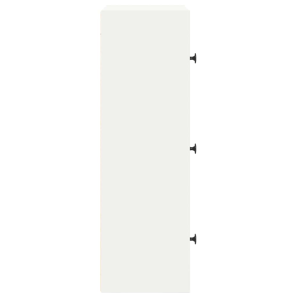 vidaXL Bibliothèque blanche 40x24x77 cm Bois d'ingénierie
