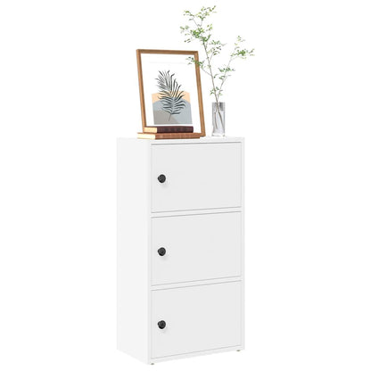 vidaXL Bibliothèque blanche 40x24x77 cm Bois d'ingénierie