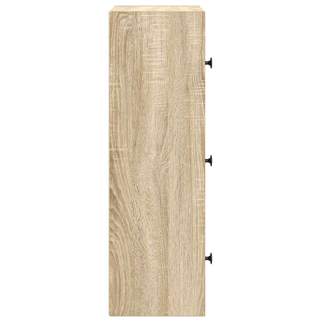 vidaXL Bibliothèque chêne sonoma 40x24x77 cm bois d'ingénierie