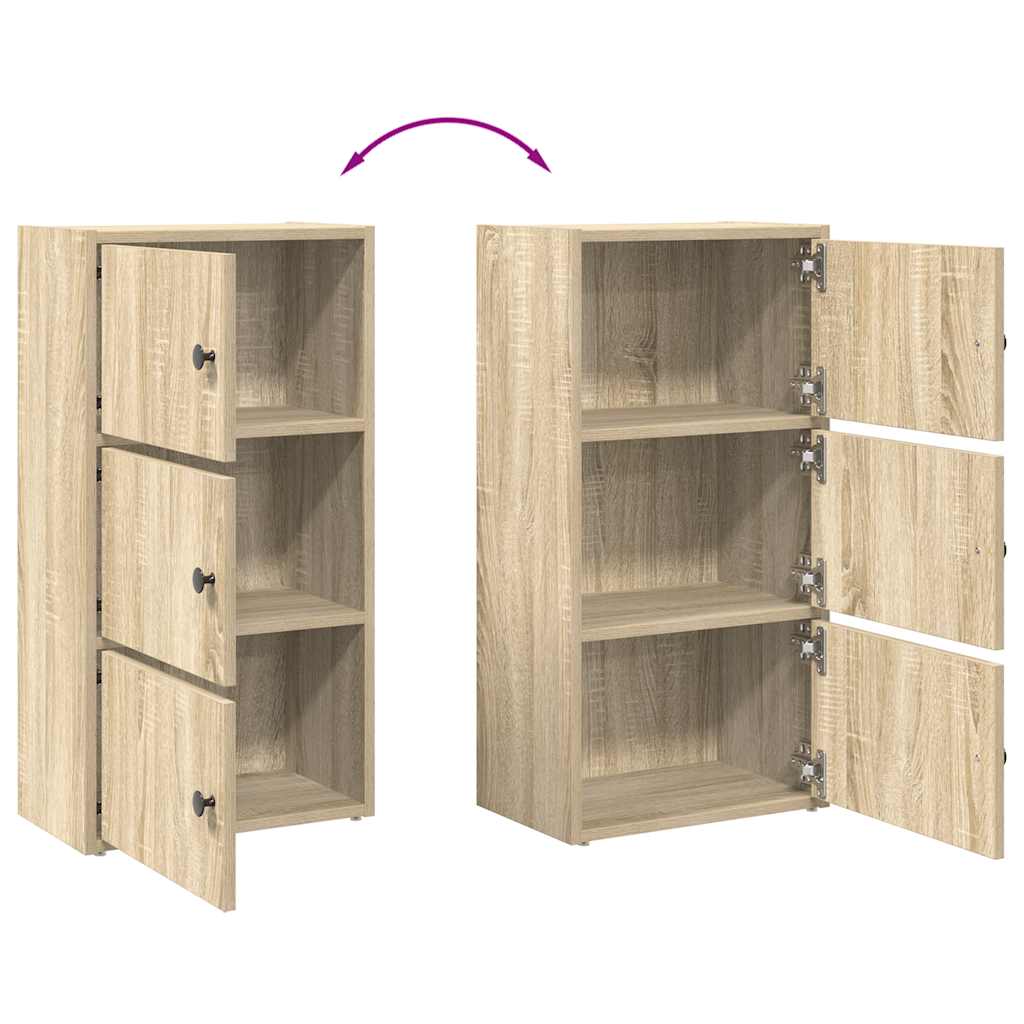 vidaXL Bibliothèque chêne sonoma 40x24x77 cm bois d'ingénierie