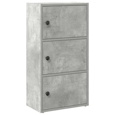 vidaXL Bücherregal Betongrau 40x24x77 cm Holzwerkstoff