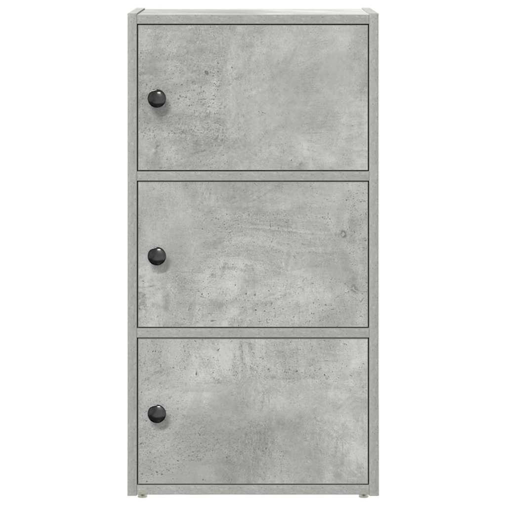 vidaXL Bücherregal Betongrau 40x24x77 cm Holzwerkstoff