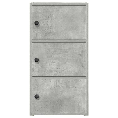 vidaXL Bücherregal Betongrau 40x24x77 cm Holzwerkstoff