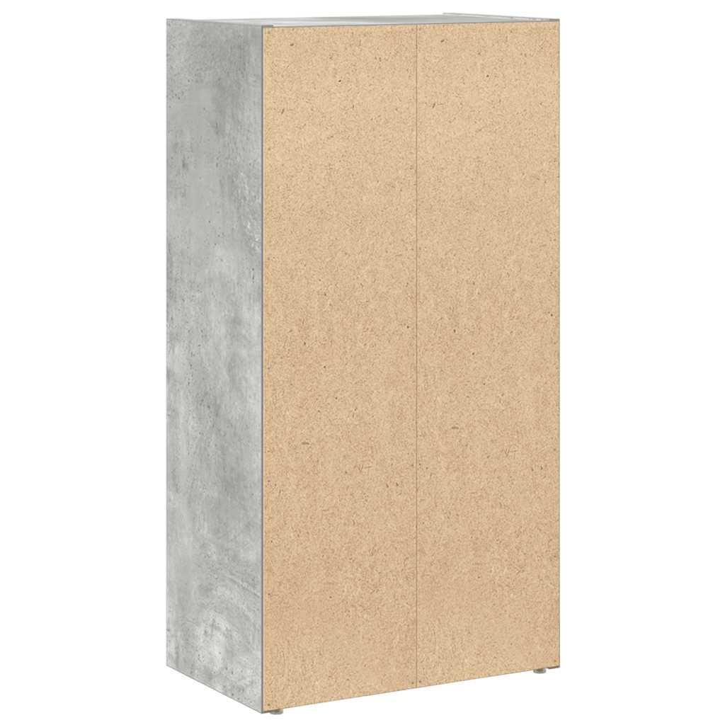 vidaXL Bücherregal Betongrau 40x24x77 cm Holzwerkstoff