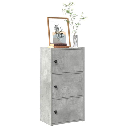 vidaXL Bücherregal Betongrau 40x24x77 cm Holzwerkstoff