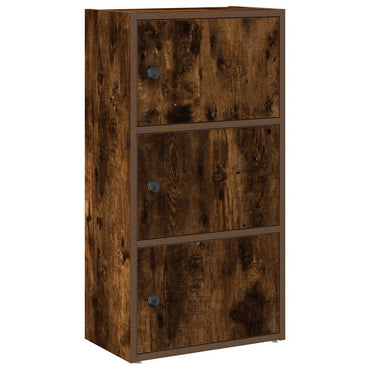 vidaXL Bibliothèque chêne fumé 40x24x77 cm bois d'ingénierie
