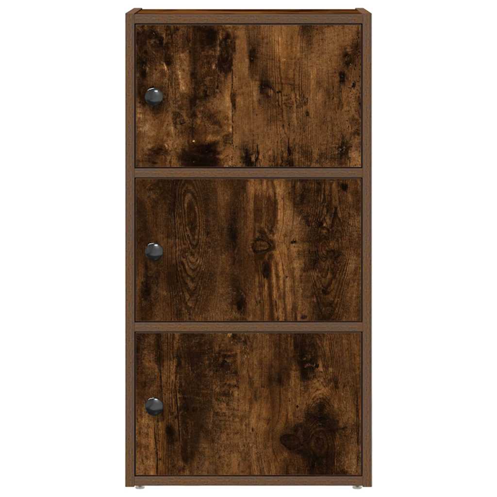 vidaXL Bibliothèque chêne fumé 40x24x77 cm bois d'ingénierie