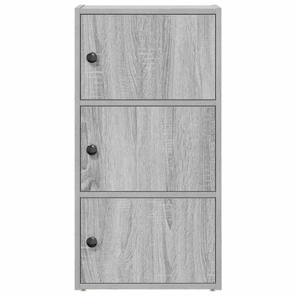 vidaXL Bücherregal Grau Sonoma 40x24x77 cm Holzwerkstoff