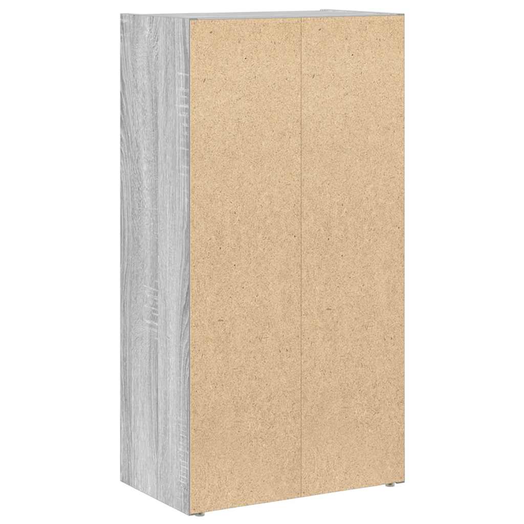 vidaXL Bücherregal Grau Sonoma 40x24x77 cm Holzwerkstoff