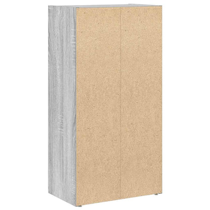 vidaXL Bücherregal Grau Sonoma 40x24x77 cm Holzwerkstoff