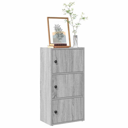 vidaXL Bücherregal Grau Sonoma 40x24x77 cm Holzwerkstoff