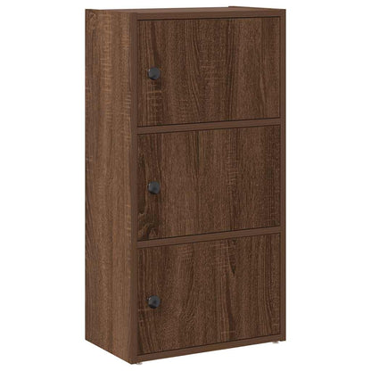 vidaXL Bücherregal Braun Eichen-Optik 40x24x77 cm Holzwerkstoff