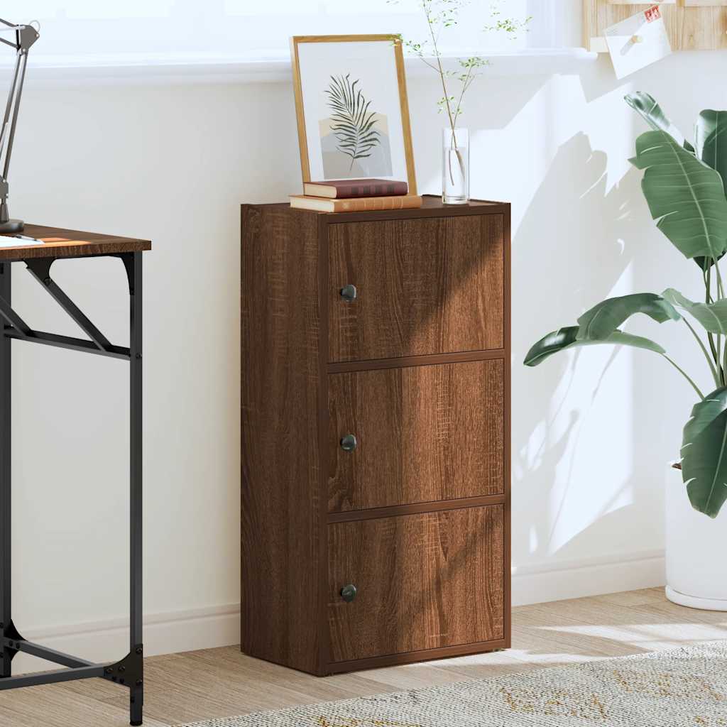 vidaXL Bücherregal Braun Eichen-Optik 40x24x77 cm Holzwerkstoff