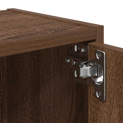 vidaXL Bücherregal Braun Eichen-Optik 40x24x77 cm Holzwerkstoff