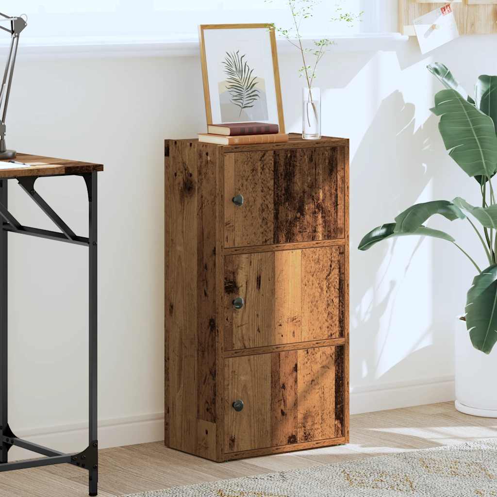 vidaXL Bücherregal Altholz-Optik 40x24x77 cm Holzwerkstoff