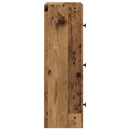 vidaXL Bücherregal Altholz-Optik 40x24x77 cm Holzwerkstoff