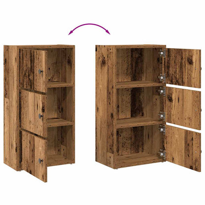 vidaXL Bücherregal Altholz-Optik 40x24x77 cm Holzwerkstoff