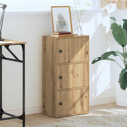 vidaXL Bücherregal Artisan-Eiche 40x24x77 cm Holzwerkstoff