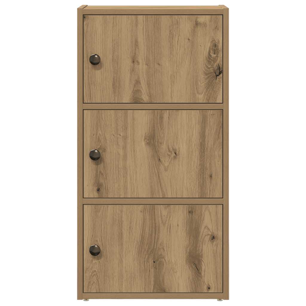 vidaXL Bücherregal Artisan-Eiche 40x24x77 cm Holzwerkstoff