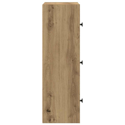 vidaXL Bücherregal Artisan-Eiche 40x24x77 cm Holzwerkstoff