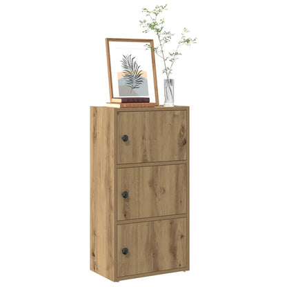 vidaXL Bücherregal Artisan-Eiche 40x24x77 cm Holzwerkstoff