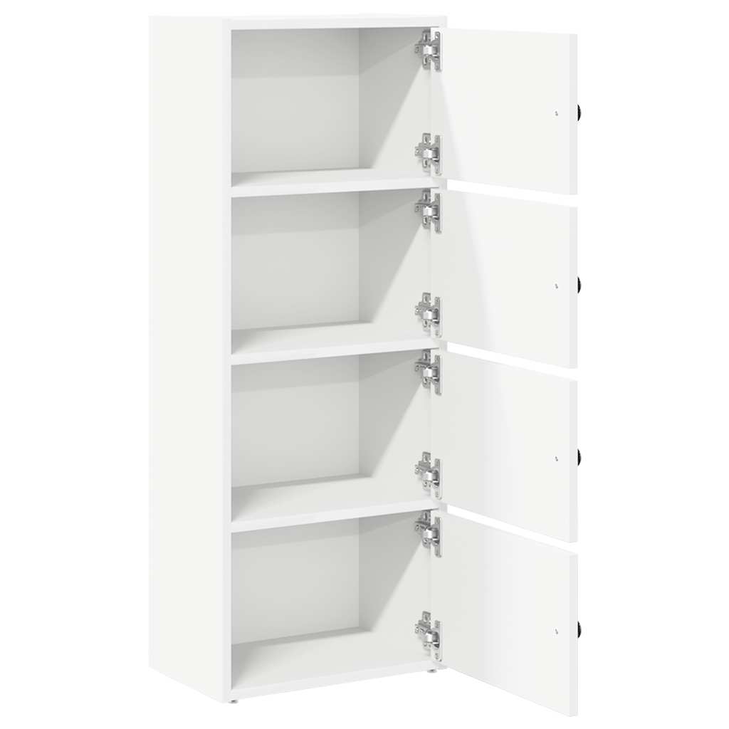 vidaXL Bücherregal Weiß 40x24x102 cm Holzwerkstoff