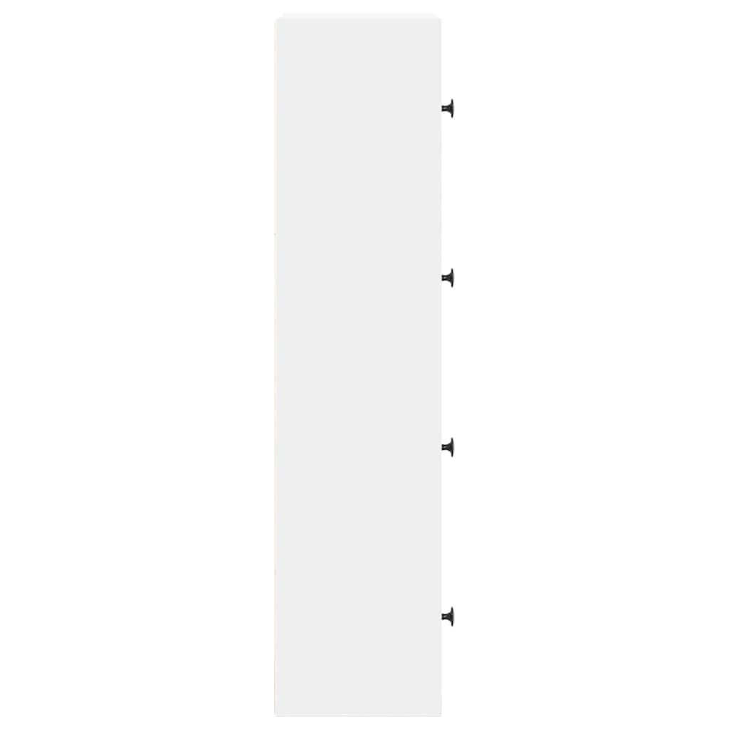 vidaXL Bücherregal Weiß 40x24x102 cm Holzwerkstoff